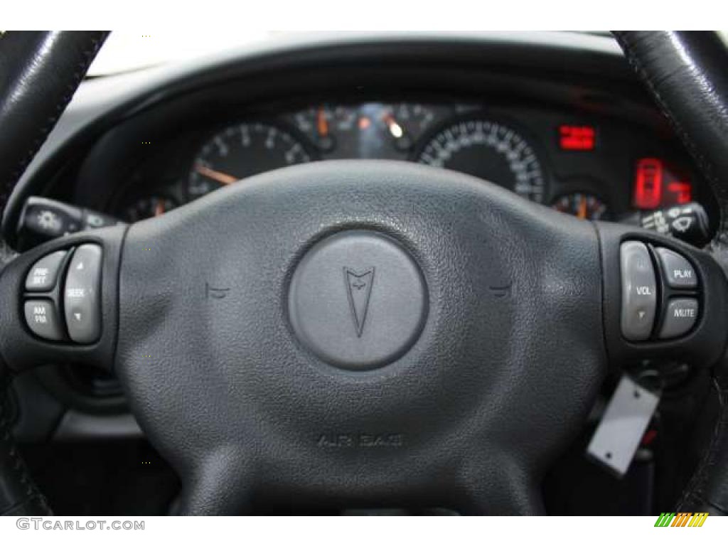 2002 Pontiac Bonneville SLE Dark Pewter Steering Wheel Photo #43560642