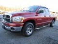 2006 Inferno Red Crystal Pearl Dodge Ram 1500 SLT Quad Cab  photo #3