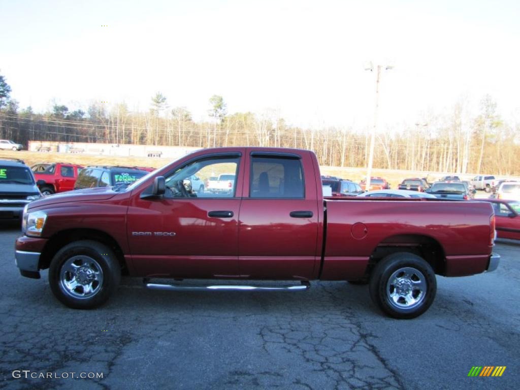 2006 Ram 1500 SLT Quad Cab - Inferno Red Crystal Pearl / Medium Slate Gray photo #4