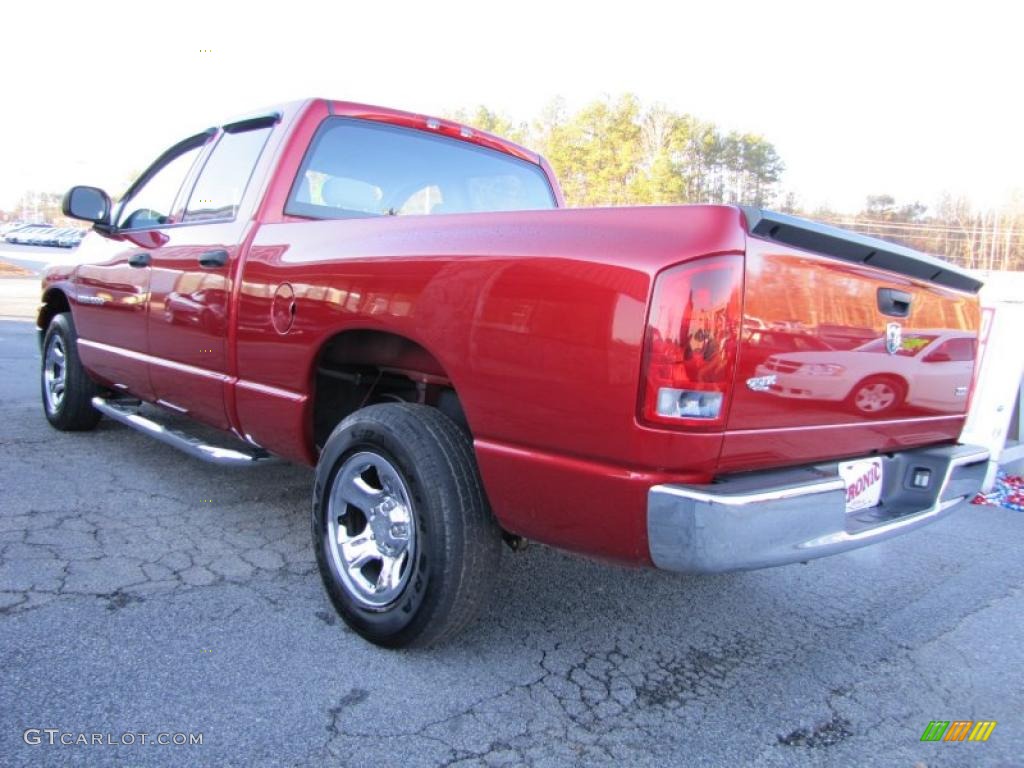 2006 Ram 1500 SLT Quad Cab - Inferno Red Crystal Pearl / Medium Slate Gray photo #5