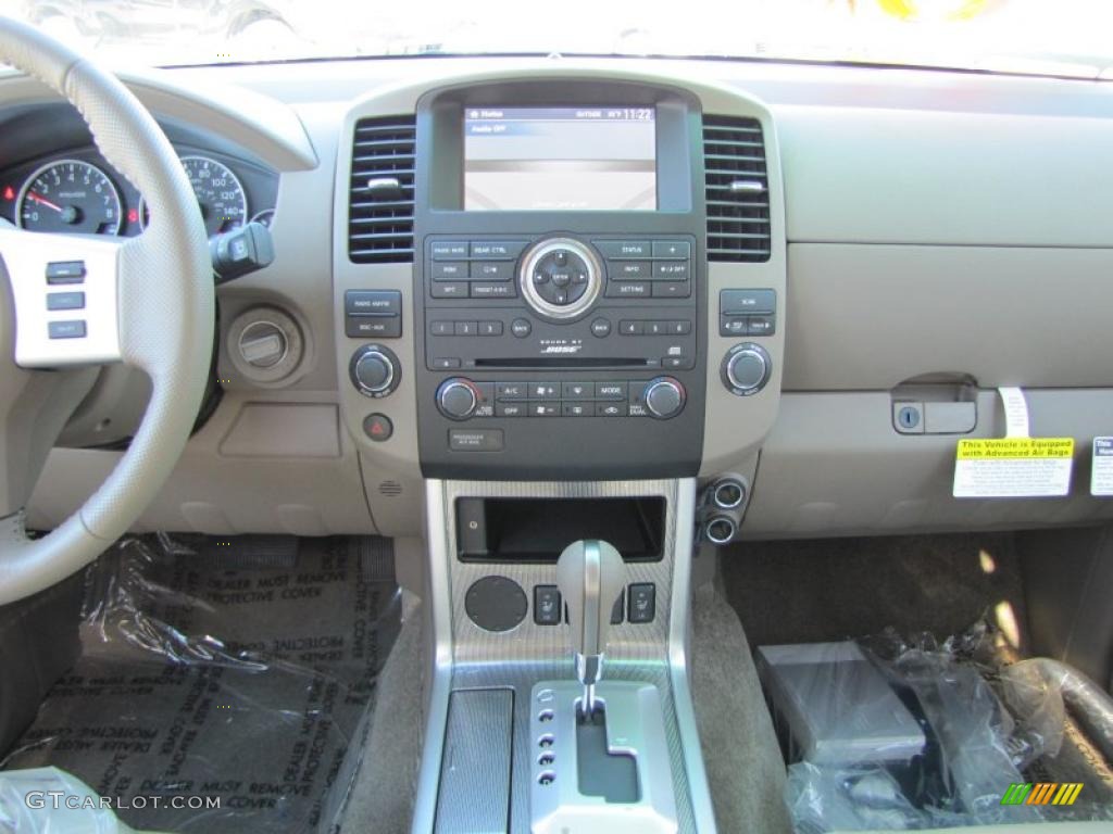2011 Nissan Pathfinder Silver Cafe Latte Dashboard Photo #43564038