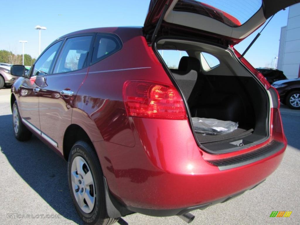 2011 Rogue S - Cayenne Red / Black photo #11