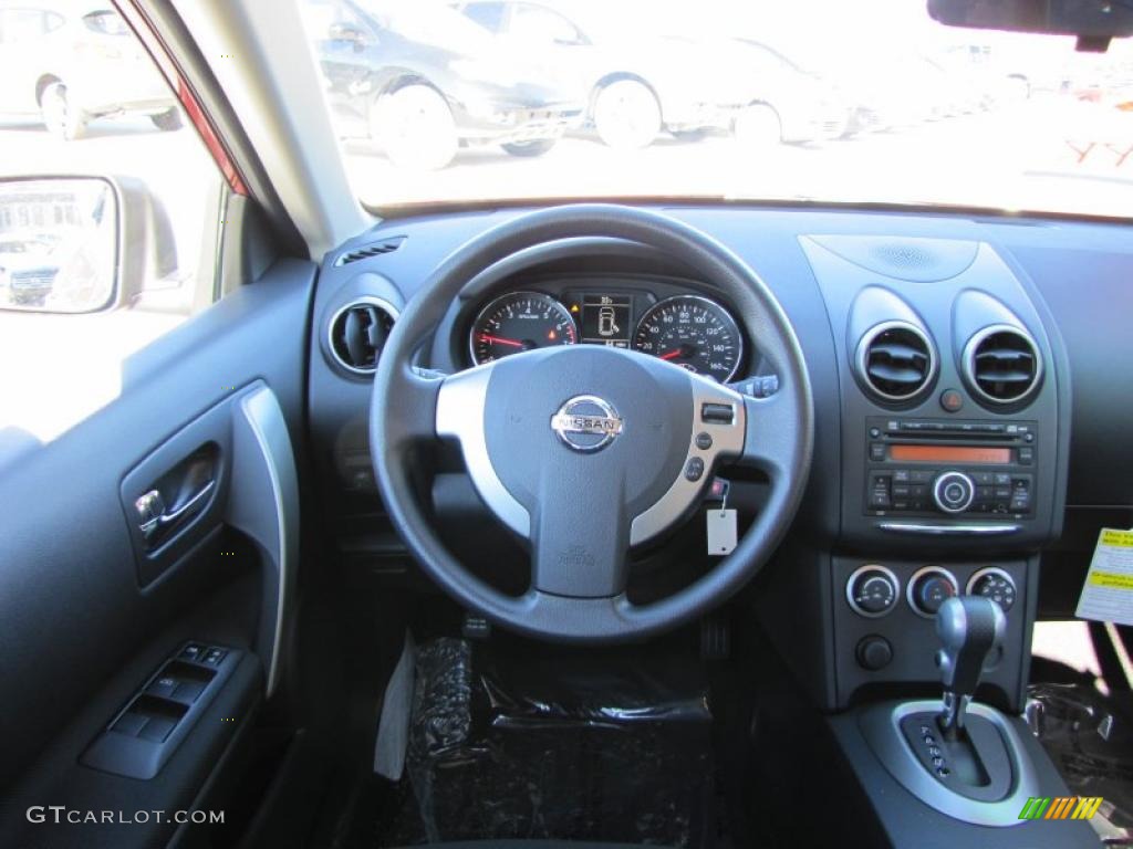 2011 Rogue S - Cayenne Red / Black photo #14