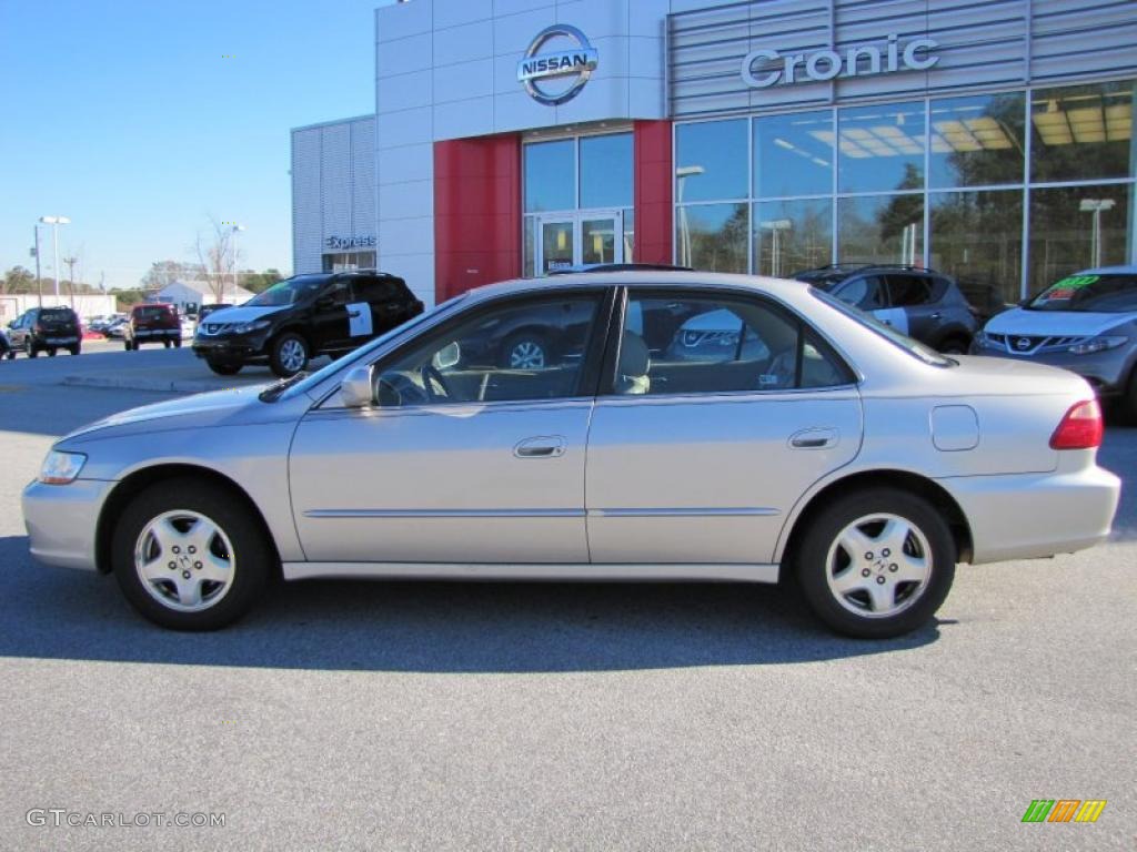 1999 Accord EX V6 Sedan - Satin Silver Metallic / Tan photo #2