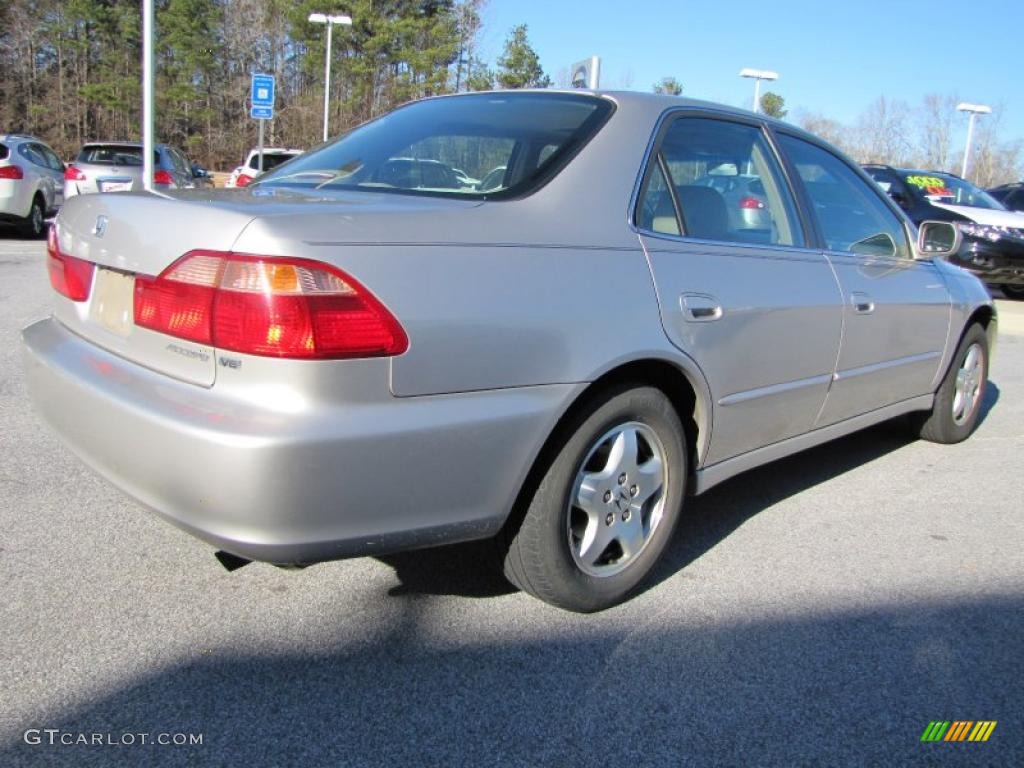 1999 Accord EX V6 Sedan - Satin Silver Metallic / Tan photo #4