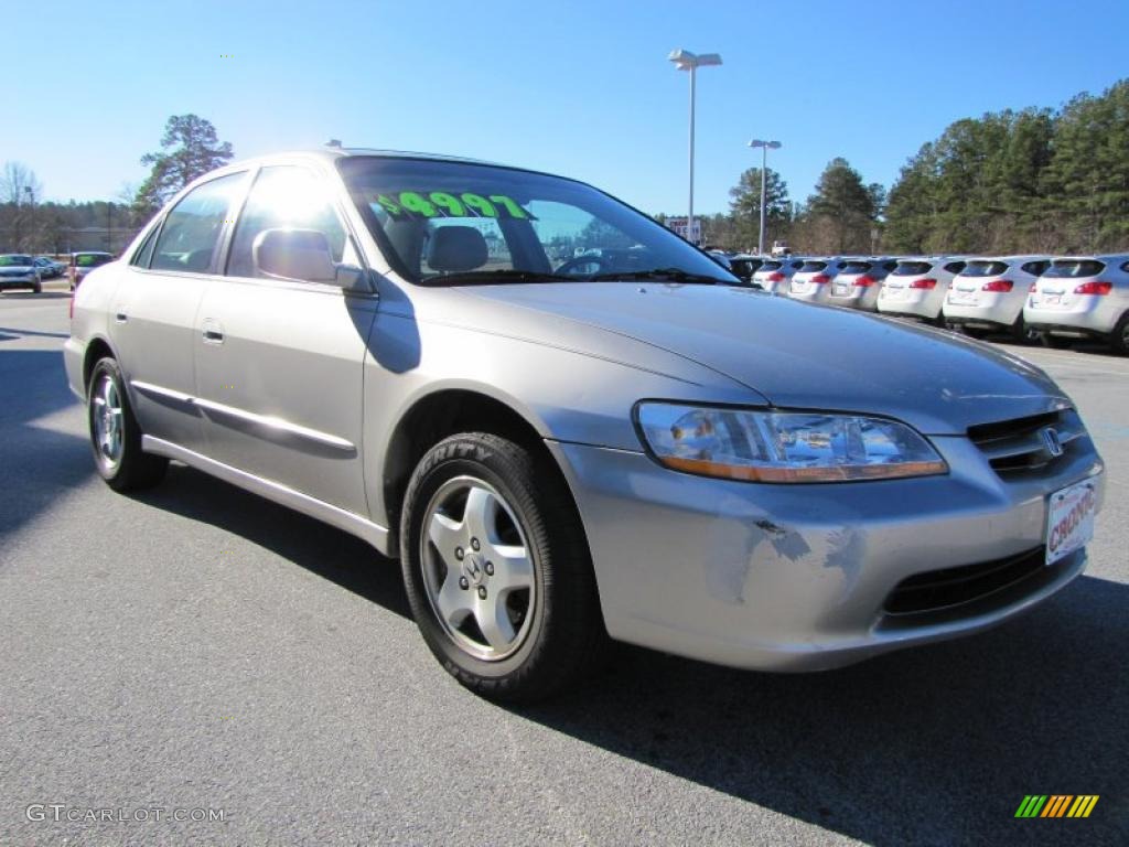 1999 Accord EX V6 Sedan - Satin Silver Metallic / Tan photo #6