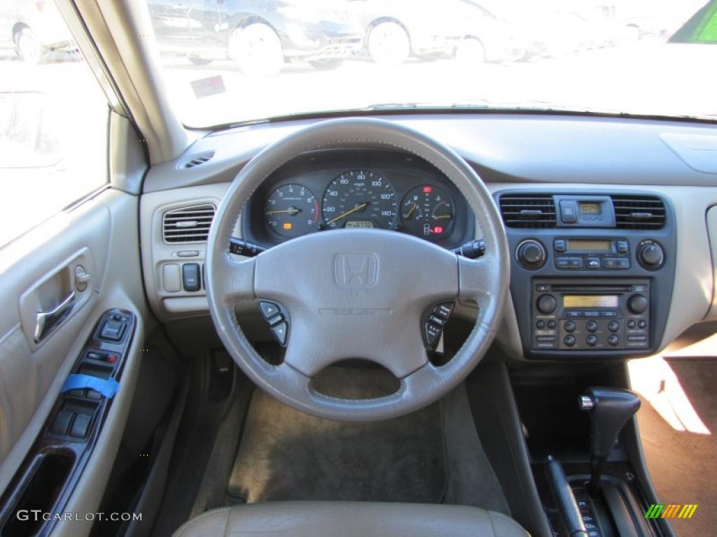 1999 Accord EX V6 Sedan - Satin Silver Metallic / Tan photo #13