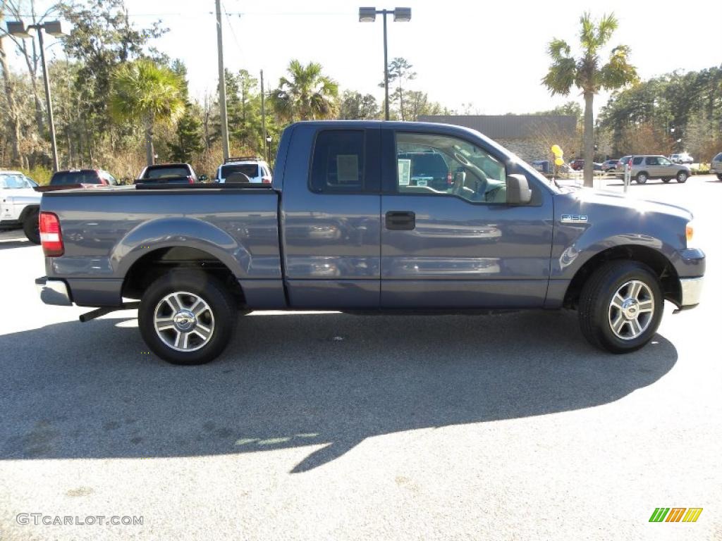 2006 F150 XLT SuperCab - True Blue Metallic / Tan photo #13