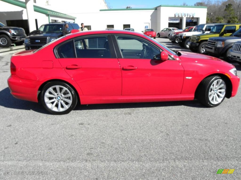 2010 3 Series 328i Sedan - Crimson Red / Beige photo #13