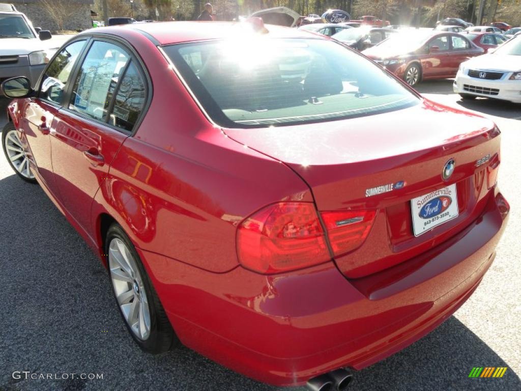 2010 3 Series 328i Sedan - Crimson Red / Beige photo #16