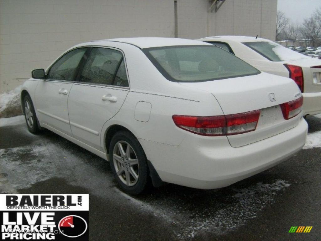 2003 Accord EX V6 Sedan - Taffeta White / Black photo #2