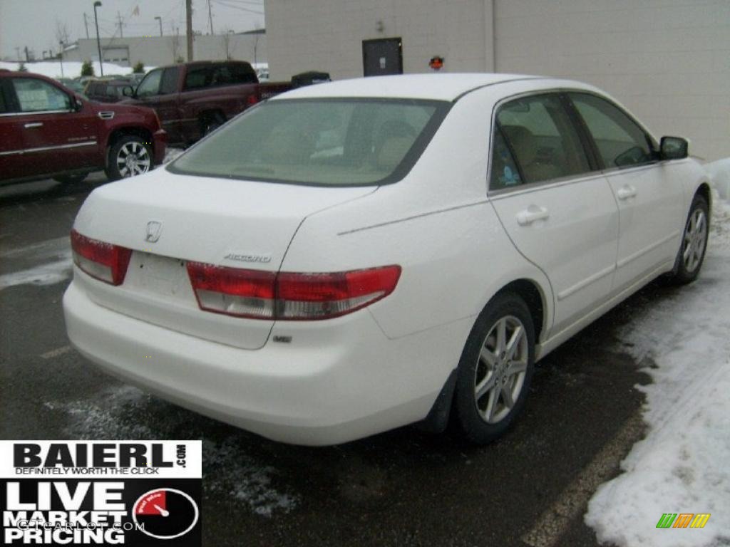 2003 Accord EX V6 Sedan - Taffeta White / Black photo #3