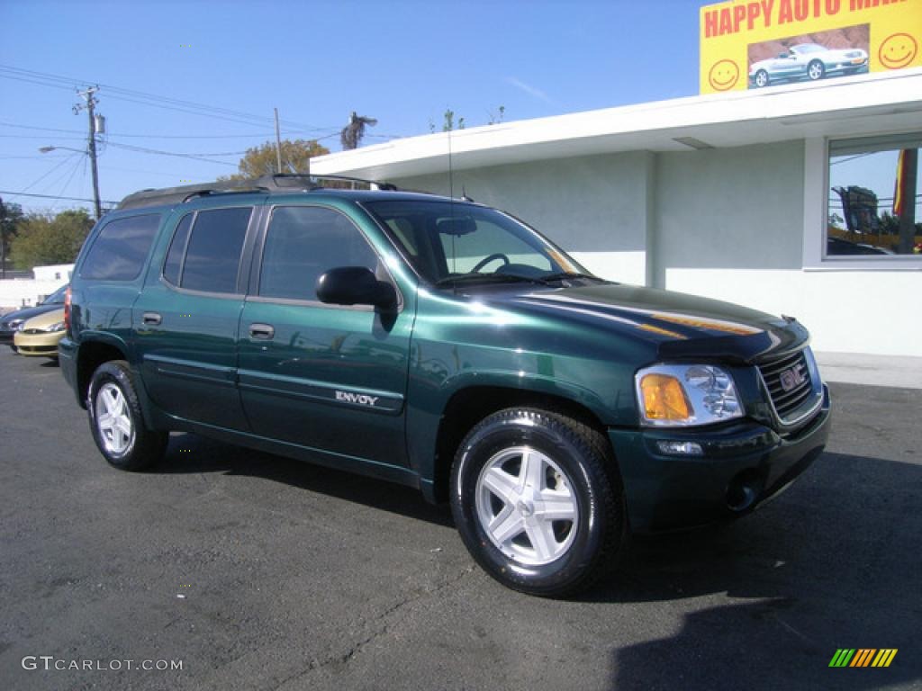 2005 Envoy XL SLE - Emerald Jewel Green Metallic / Ebony photo #3