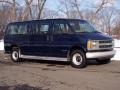 2001 Indigo Blue Metallic Chevrolet Express 3500 LS Extended Passenger Van  photo #11