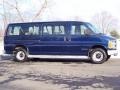 2001 Indigo Blue Metallic Chevrolet Express 3500 LS Extended Passenger Van  photo #12