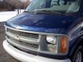 2001 Indigo Blue Metallic Chevrolet Express 3500 LS Extended Passenger Van  photo #16