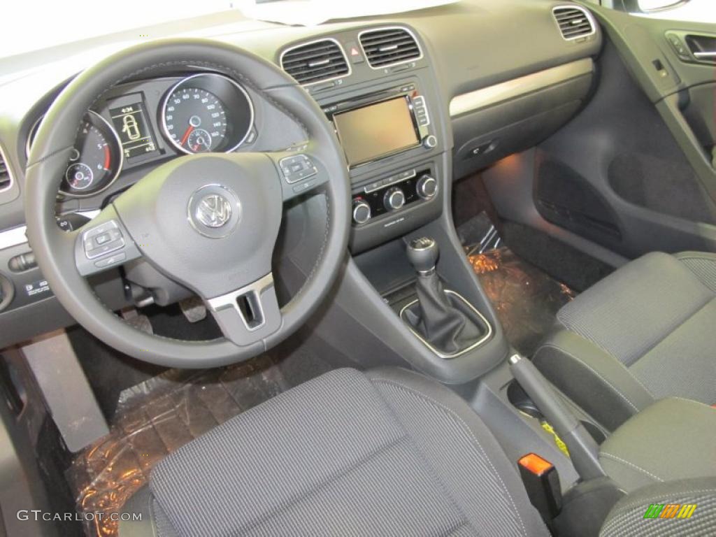 Titan Black Interior 2011 Volkswagen Golf 2 Door TDI Photo #43571858