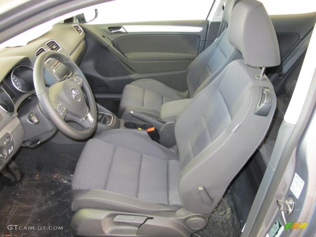 Titan Black Interior 2011 Volkswagen Golf 2 Door TDI Photo #43571878