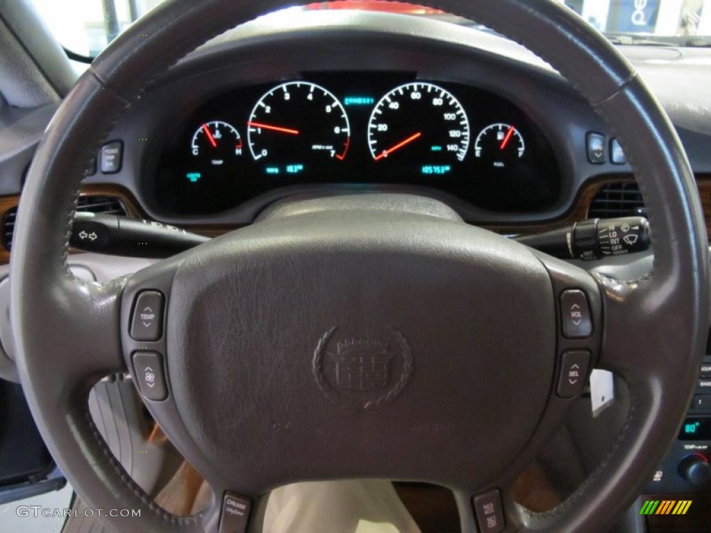 2001 Cadillac Seville SLS Dark Gray Steering Wheel Photo #43575557