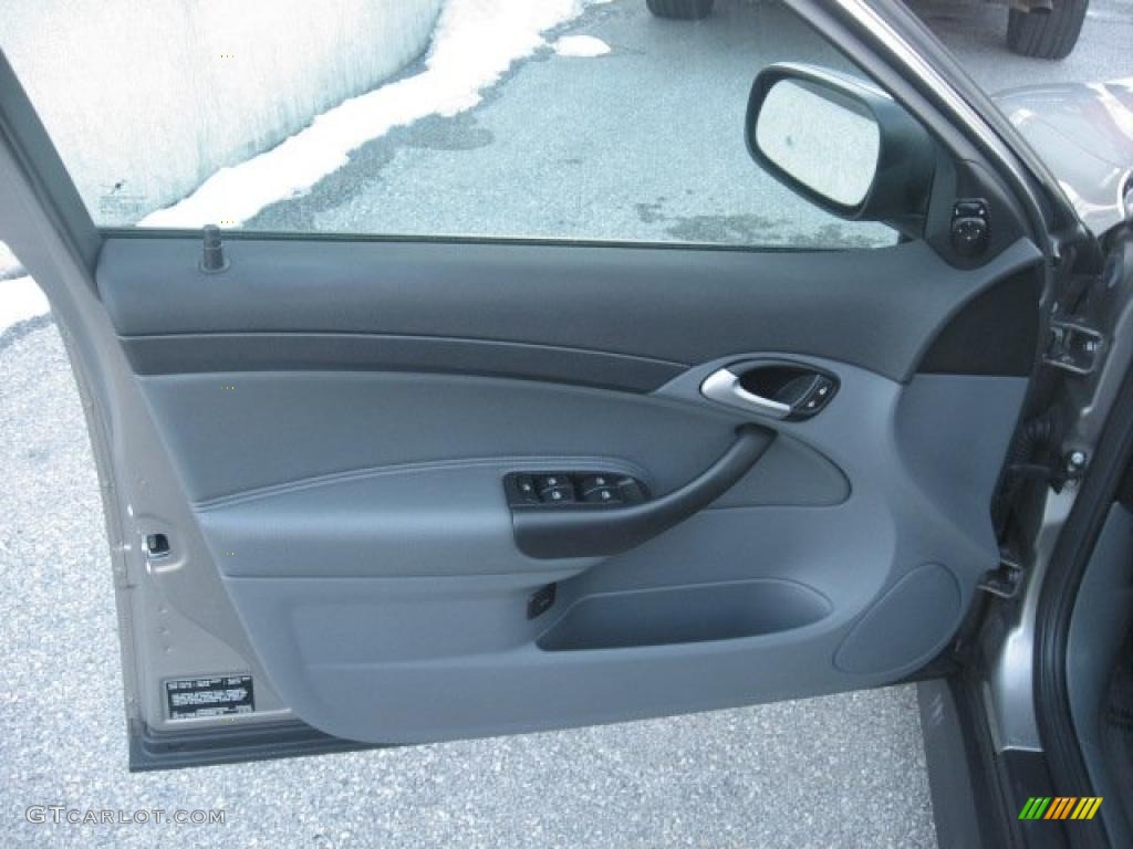 2005 Saab 9-3 Linear Sport Sedan Slate Gray Door Panel Photo #43578170