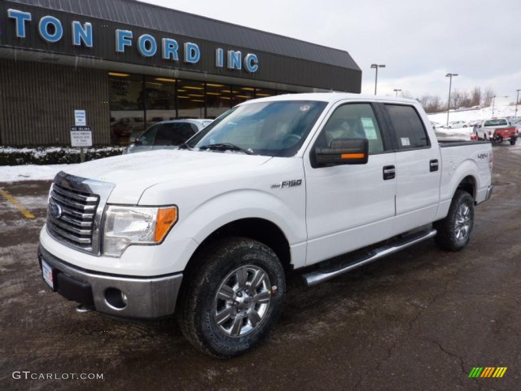 2011 F150 XLT SuperCrew 4x4 - White Platinum Metallic Tri-Coat / Steel Gray photo #8