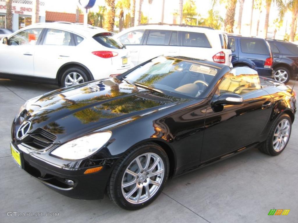 Black 2005 Mercedes-Benz SLK 350 Roadster Exterior Photo #43580979