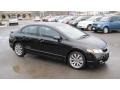 Crystal Black Pearl 2011 Honda Civic Si Sedan Exterior