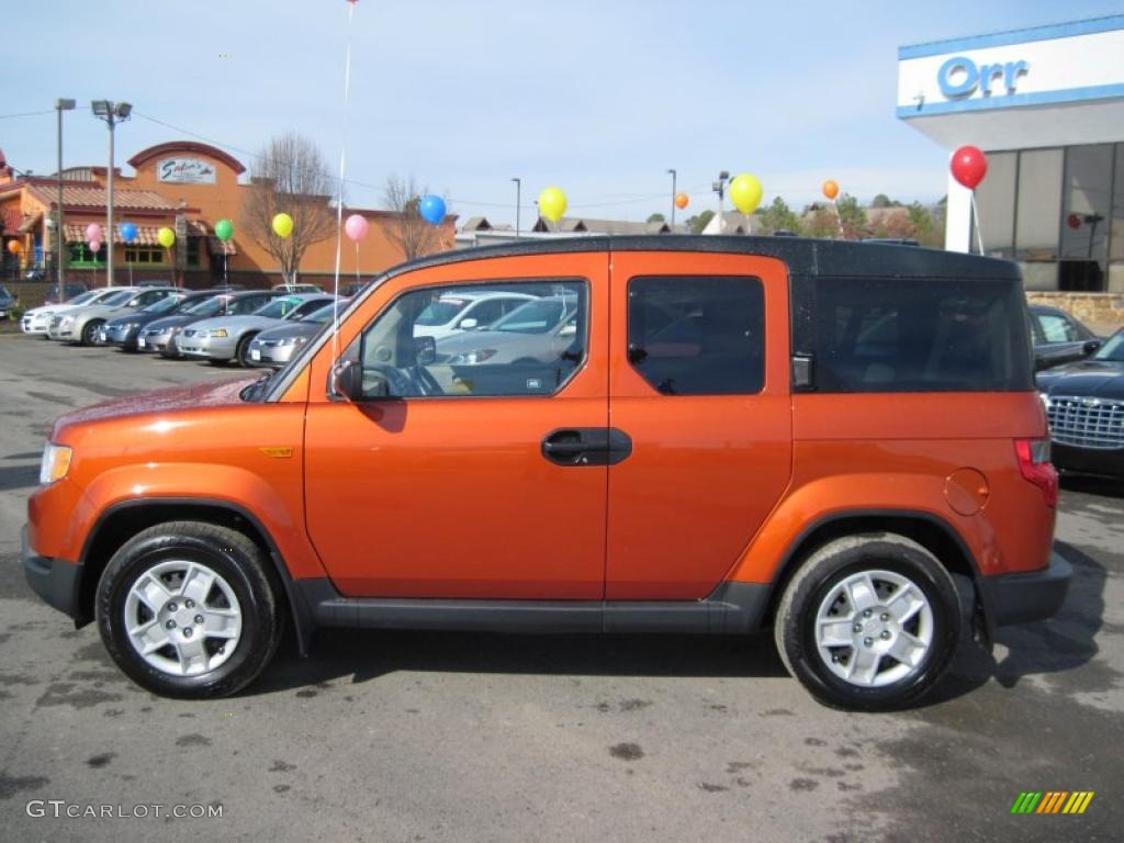 Citrus Fire Metallic 2009 Honda Element LX Exterior Photo #43587319
