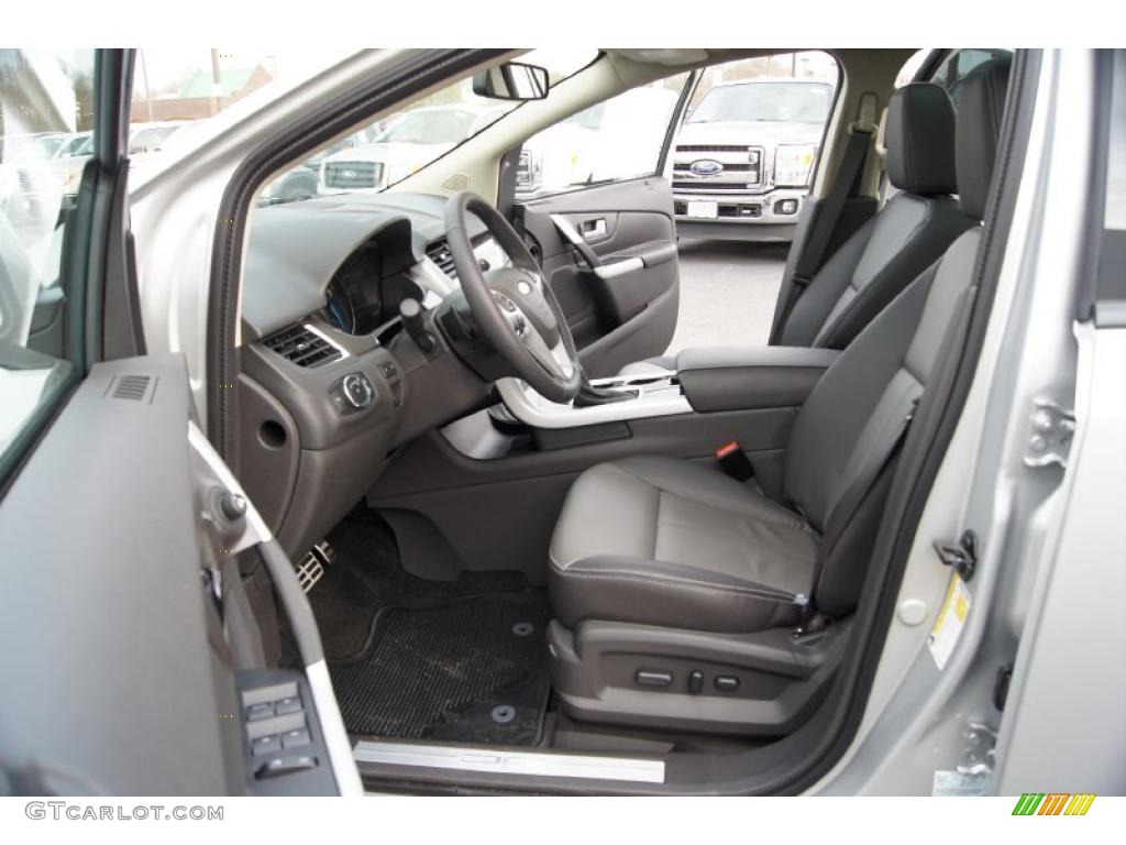 Charcoal Black/Silver Smoke Metallic Interior 2011 Ford Edge Sport Photo #43588823