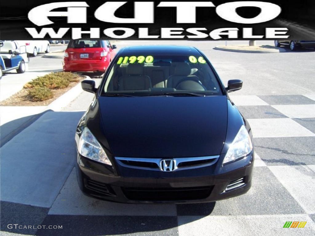 2006 Accord EX-L Sedan - Nighthawk Black Pearl / Ivory photo #2