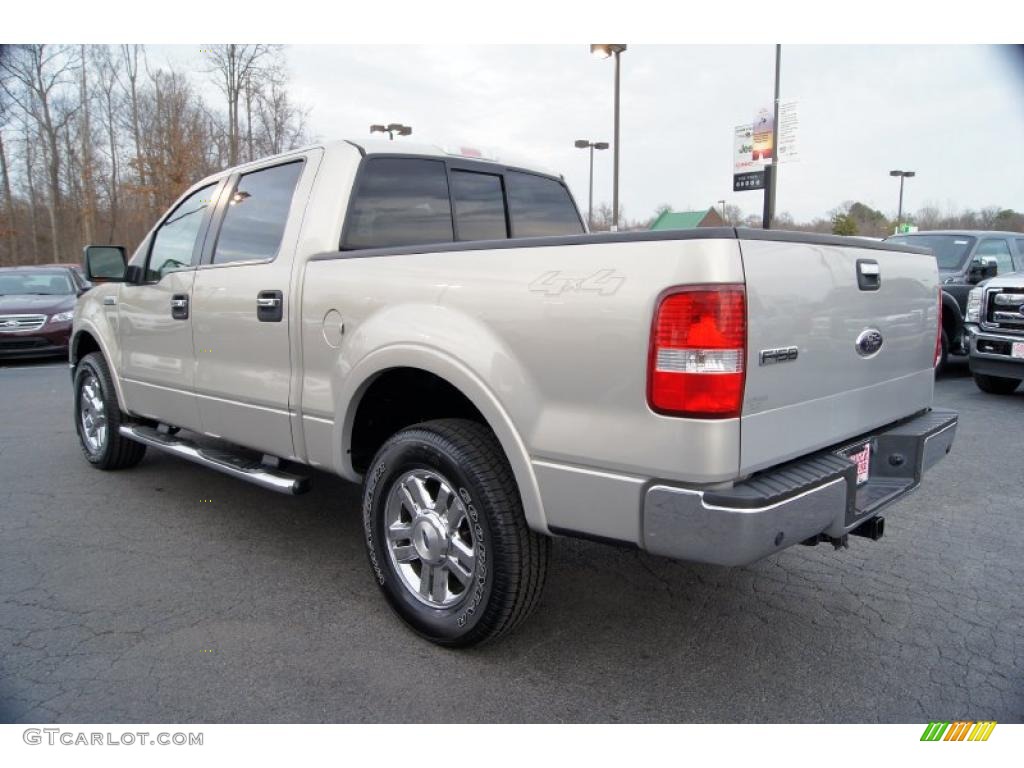 2006 F150 Lariat SuperCrew 4x4 - Smokestone Metallic / Tan photo #50