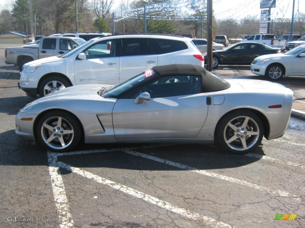 2007 Corvette Convertible - Machine Silver Metallic / Ebony photo #1