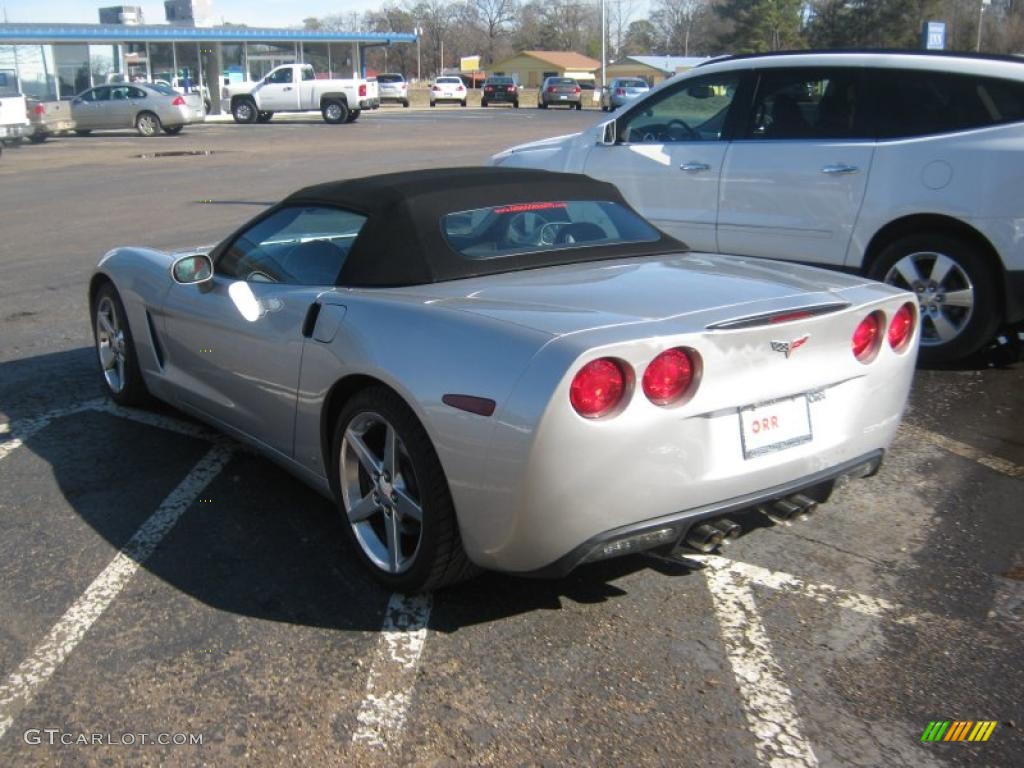2007 Corvette Convertible - Machine Silver Metallic / Ebony photo #2
