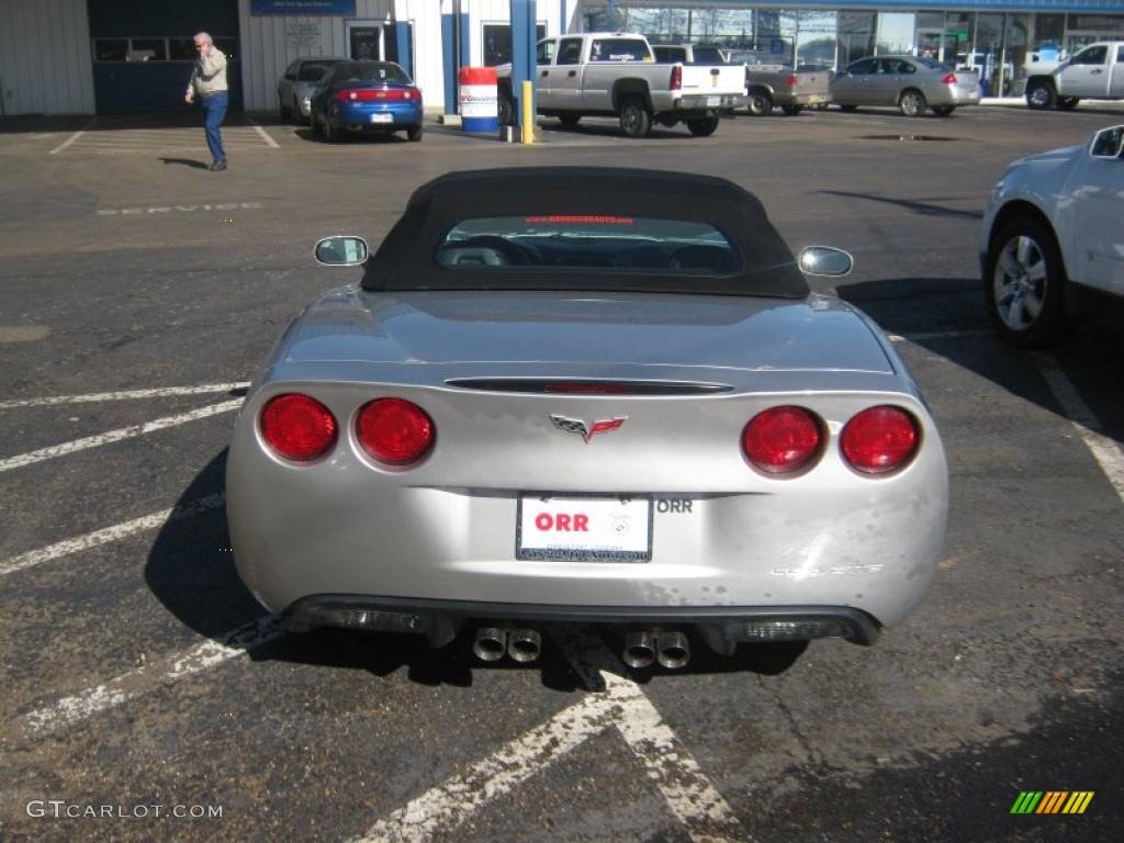 2007 Corvette Convertible - Machine Silver Metallic / Ebony photo #3