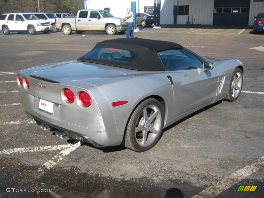 2007 Corvette Convertible - Machine Silver Metallic / Ebony photo #4
