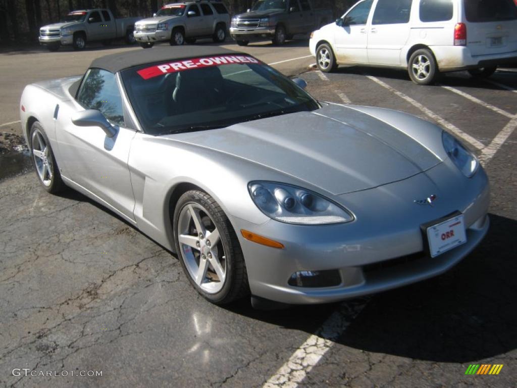 2007 Corvette Convertible - Machine Silver Metallic / Ebony photo #5