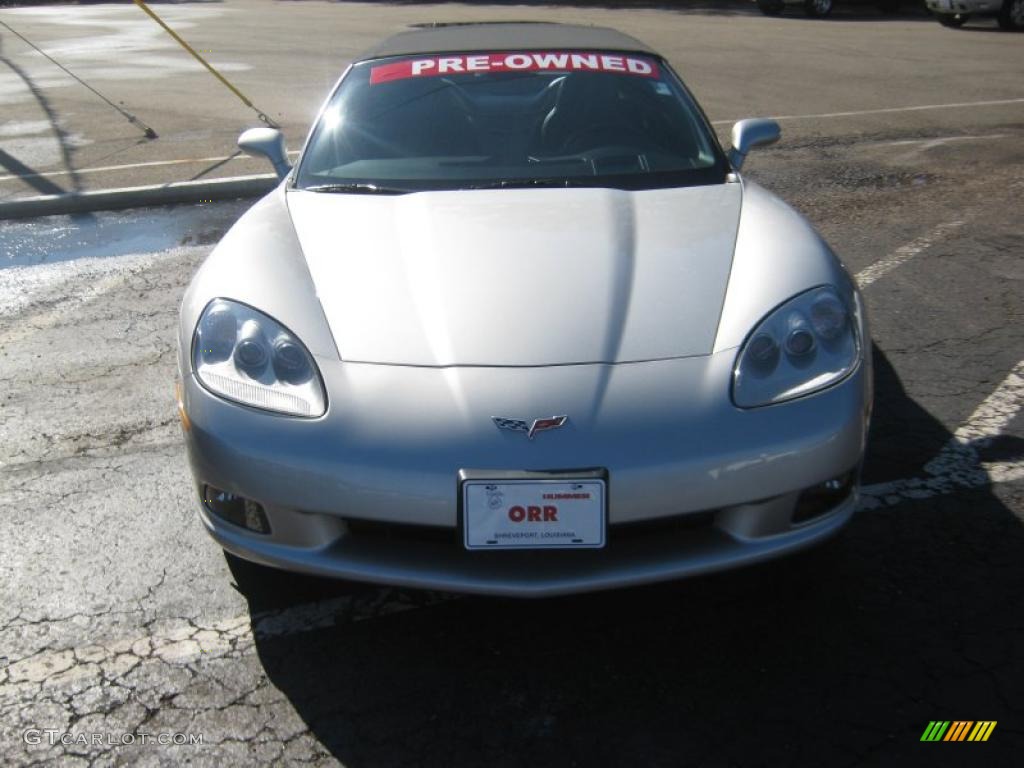 2007 Corvette Convertible - Machine Silver Metallic / Ebony photo #6