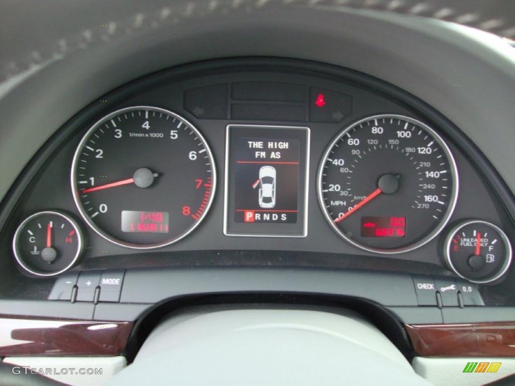 2006 Audi A4 3.2 quattro Sedan Gauges Photo #43595601