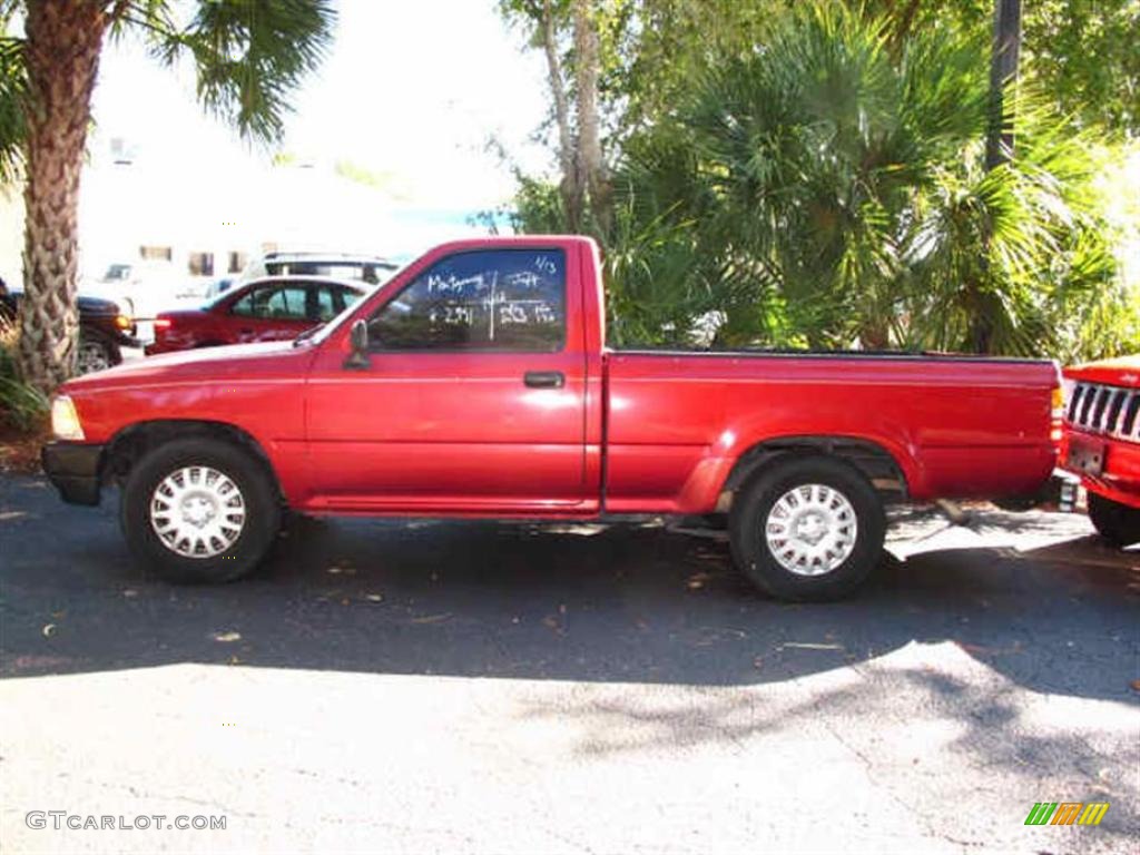 1993 Pickup Regular Cab - Garnet Red Pearl / Gray photo #3