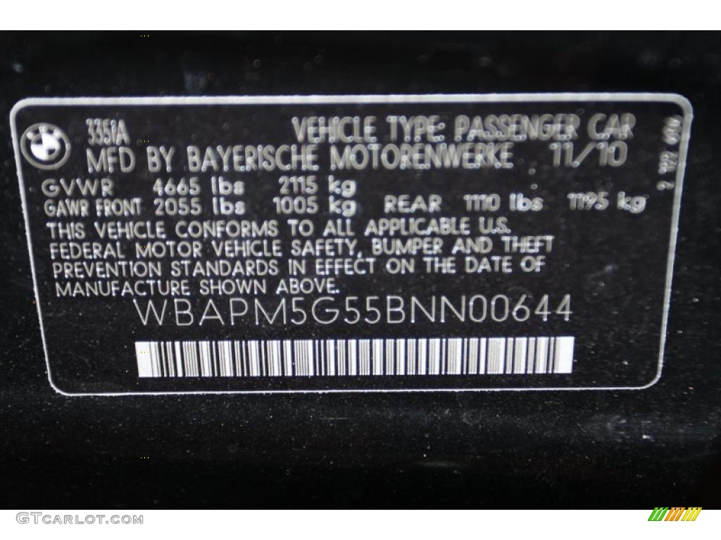 2011 3 Series 335i Sedan - Jet Black / Black photo #6