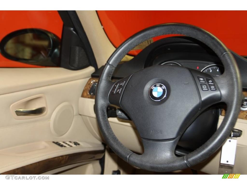 2008 3 Series 328i Sedan - Black Sapphire Metallic / Beige photo #9