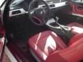 Coral Red/Black Prime Interior Photo for 2008 BMW 3 Series #43608482