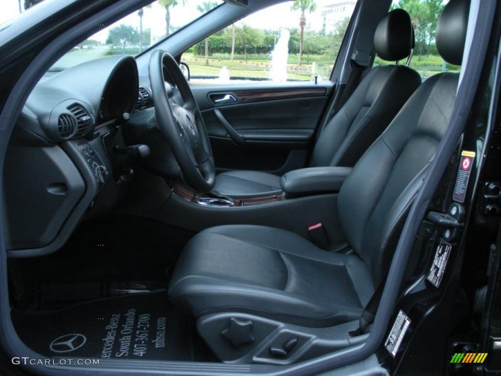 Charcoal Black Interior 2001 Mercedes-Benz C 240 Sedan Photo #43608985