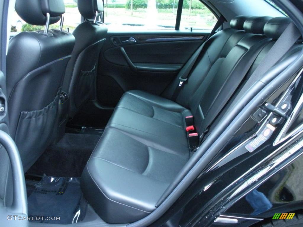 Charcoal Black Interior 2001 Mercedes-Benz C 240 Sedan Photo #43609013