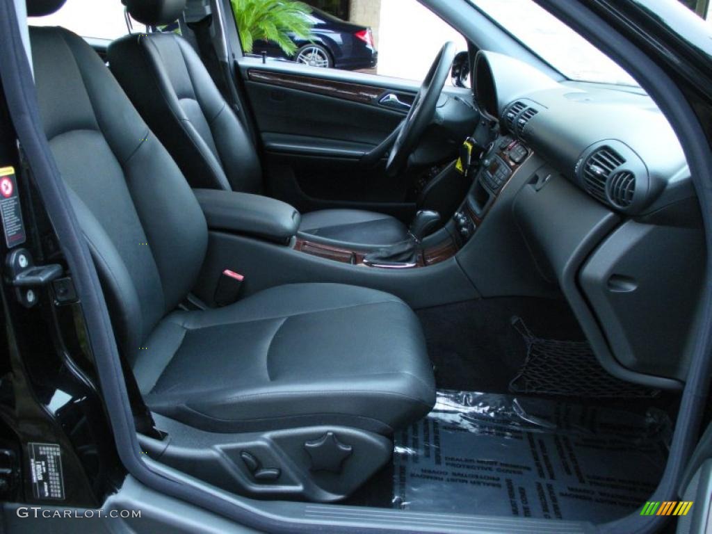 Charcoal Black Interior 2001 Mercedes-Benz C 240 Sedan Photo #43609045