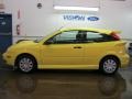 2005 Egg Yolk Yellow Ford Focus ZX3 SE Coupe  photo #12