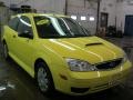 2005 Egg Yolk Yellow Ford Focus ZX3 SE Coupe  photo #15