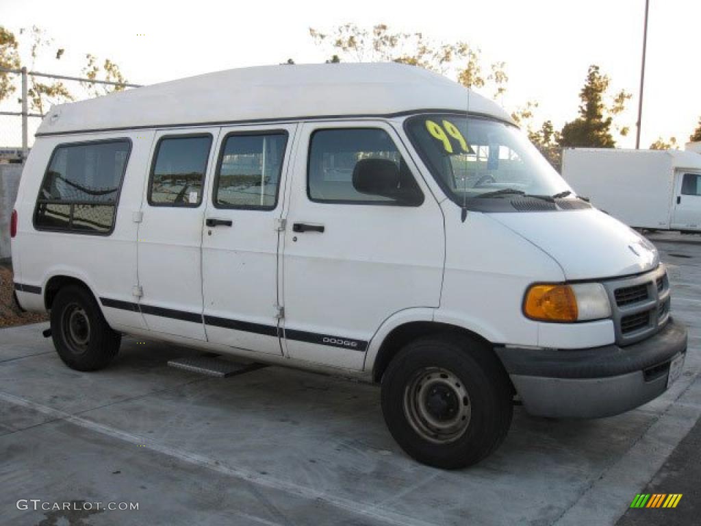 1999 Bright White Dodge Ram Van 1500 Passenger Conversion 43555798 Photo 3 2619