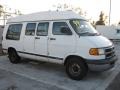 Bright White 1999 Dodge Ram Van 1500 Passenger Conversion