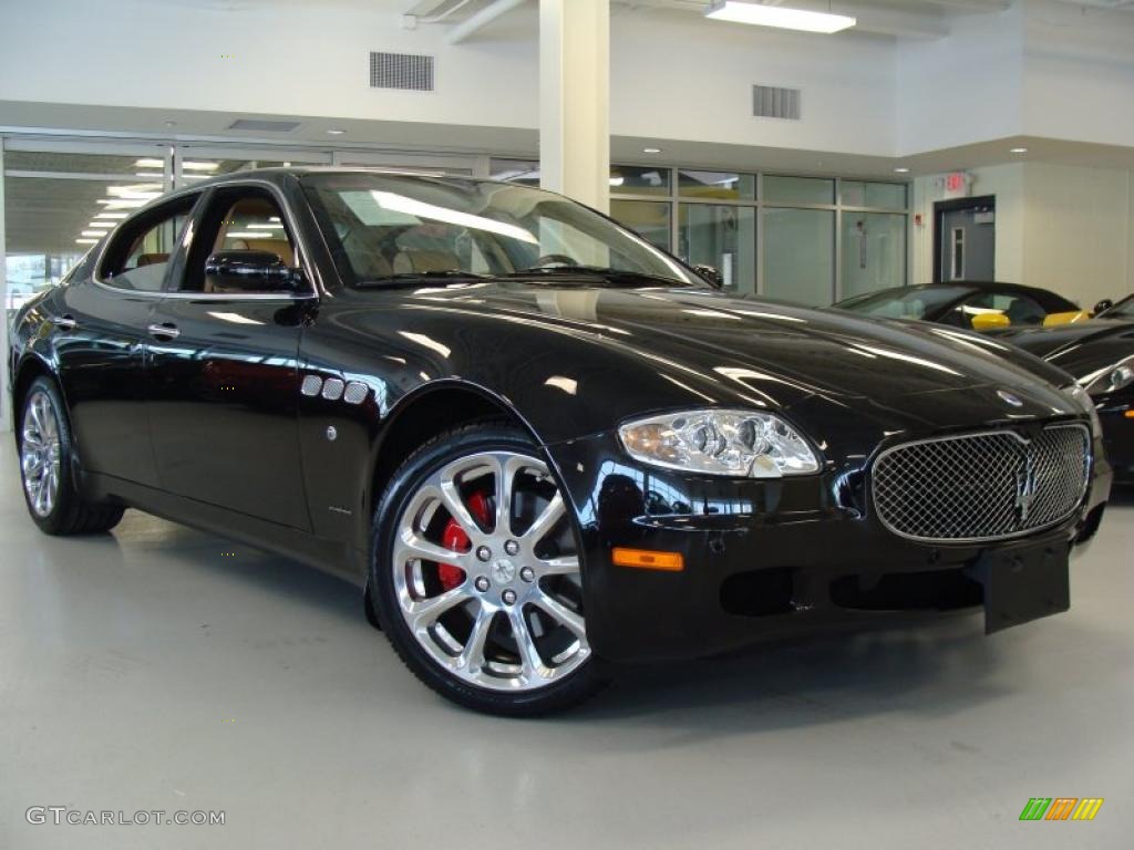 Nero (Black) 2007 Maserati Quattroporte Standard Quattroporte Model Exterior Photo #43614823